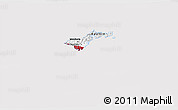 Flag 3D Map of American Samoa, flag centered