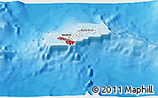 Flag 3D Map of American Samoa, political outside