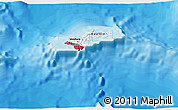 Flag 3D Map of American Samoa, political shades outside