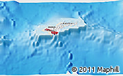 Flag 3D Map of American Samoa, shaded relief outside