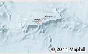 Gray 3D Map of American Samoa, single color outside