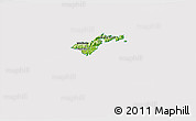 Physical 3D Map of American Samoa, cropped outside