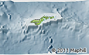 Physical 3D Map of American Samoa, semi-desaturated