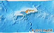 Political 3D Map of American Samoa, single color outside
