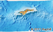 Political Shades 3D Map of American Samoa, satellite outside, bathymetry sea