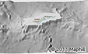 Shaded Relief 3D Map of American Samoa, desaturated