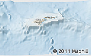 Shaded Relief 3D Map of American Samoa, lighten
