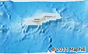 Shaded Relief 3D Map of American Samoa, political outside, shaded relief sea