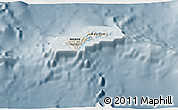 Shaded Relief 3D Map of American Samoa, semi-desaturated