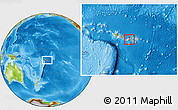 Physical Location Map of Pago Pago, highlighted parent region