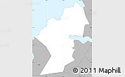 Gray Simple Map of Pago Pago