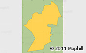 Savanna Style Simple Map of Pago Pago, cropped outside