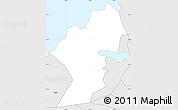 Silver Style Simple Map of Pago Pago