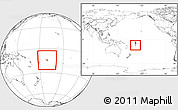 Blank Location Map of American Samoa, within the entire continent