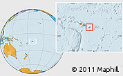 Blank Location Map of American Samoa, political outside