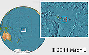 Blank Location Map of American Samoa, satellite outside