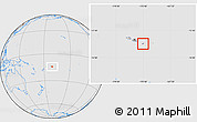 Gray Location Map of American Samoa, lighten, desaturated