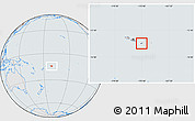 Gray Location Map of American Samoa, lighten, semi-desaturated