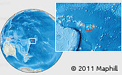 Physical Location Map of American Samoa, lighten, semi-desaturated, land only