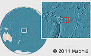 Satellite Location Map of American Samoa, lighten, land only