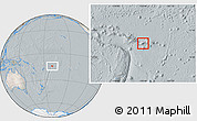 Satellite Location Map of American Samoa, lighten, semi-desaturated