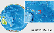Physical Location Map of Manu'a, highlighted country