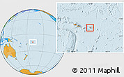 Political Location Map of Manu'a