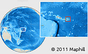 Shaded Relief Location Map of Manu'a, within the entire country