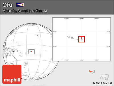 Blank Location Map of Ofu