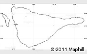 Blank Simple Map of Ofu, cropped outside