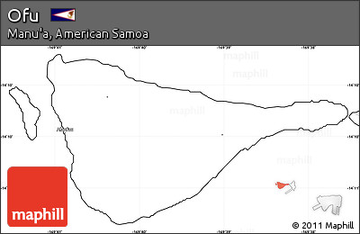Blank Simple Map of Ofu