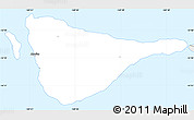 Silver Style Simple Map of Ofu