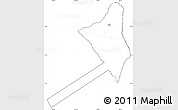 Blank Simple Map of Olosega, cropped outside