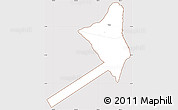 Classic Style Simple Map of Olosega, cropped outside