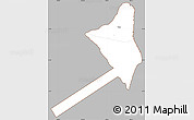 Gray Simple Map of Olosega, cropped outside
