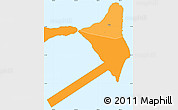 Political Shades Simple Map of Olosega, political outside