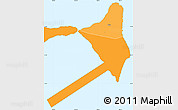 Political Shades Simple Map of Olosega