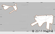 Gray Simple Map of Manu'a, cropped outside