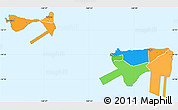 Political Simple Map of Manu'a, single color outside