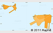 Political Shades Simple Map of Manu'a, political outside