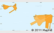 Political Shades Simple Map of Manu'a