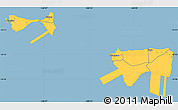 Savanna Style Simple Map of Manu'a, single color outside