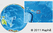 Physical Location Map of Ta'u, highlighted country