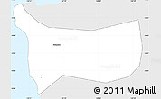 Silver Style Simple Map of Luma, single color outside