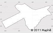 Silver Style Simple Map of Si'ufaga, cropped outside