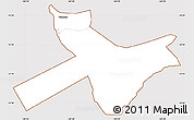 Classic Style Simple Map of Ta'u, cropped outside