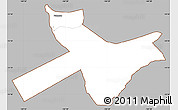 Gray Simple Map of Ta'u, cropped outside