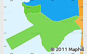 Political Shades Simple Map of Ta'u