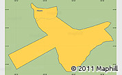 Savanna Style Simple Map of Ta'u, cropped outside