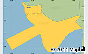 Savanna Style Simple Map of Ta'u